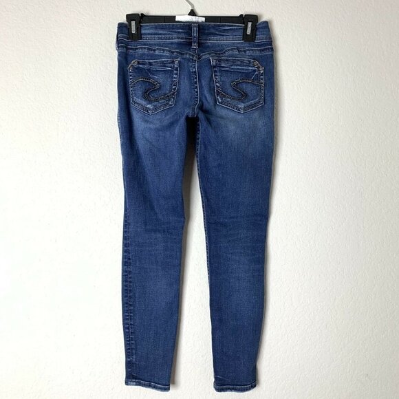 Silver Blue Suki Super Skinny Jeans - Picture 3 of 5